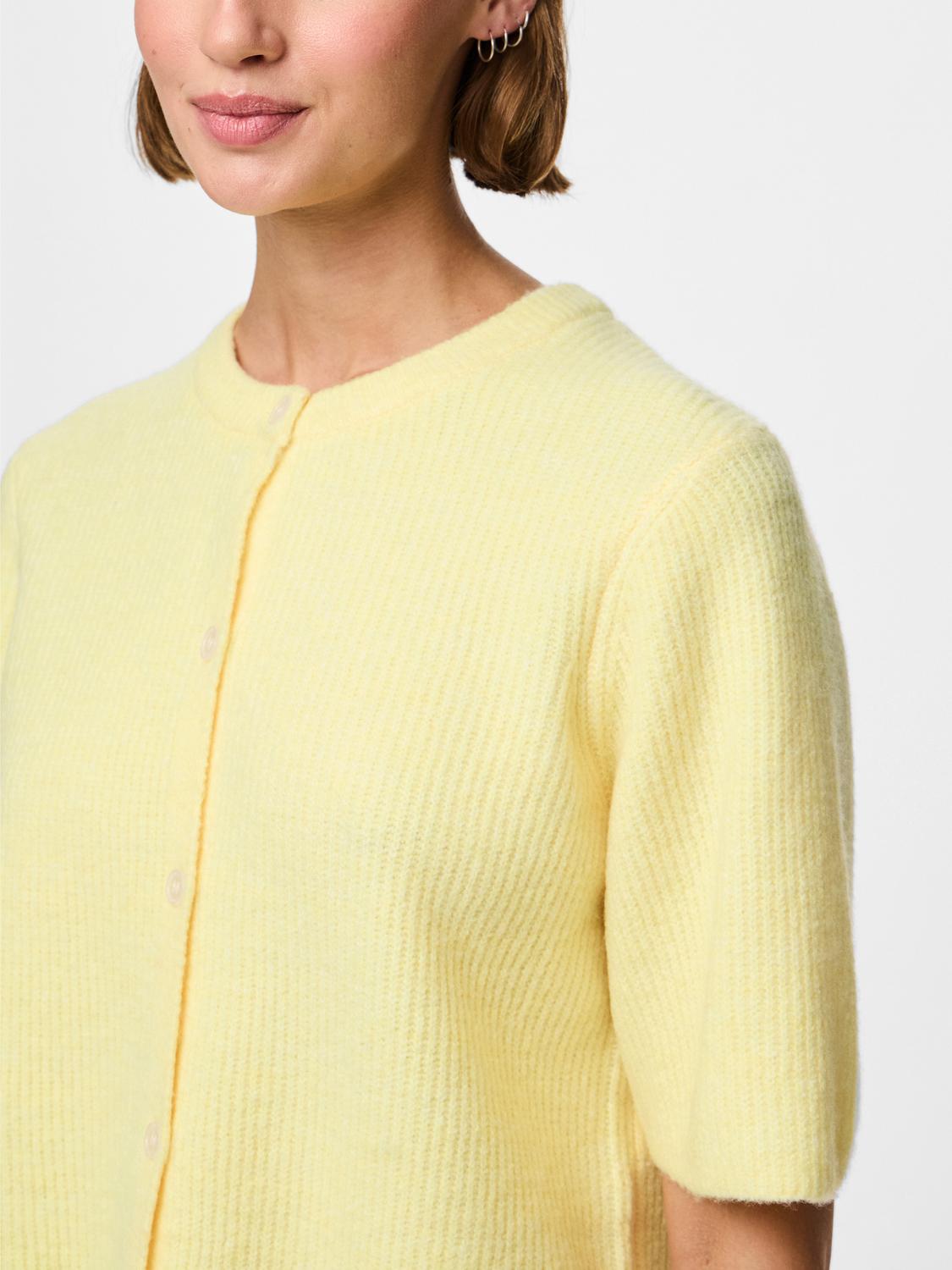 PCSILLY Knit Cardigan - Pale Banana - VERO MODA & VILA Bergvik